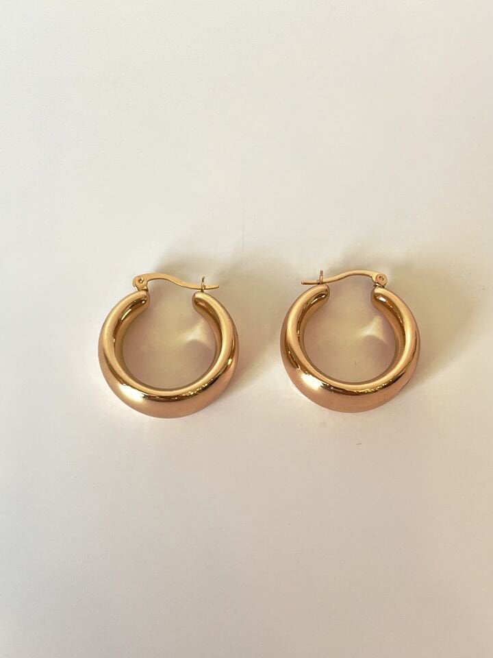 Gold Halka Küpe