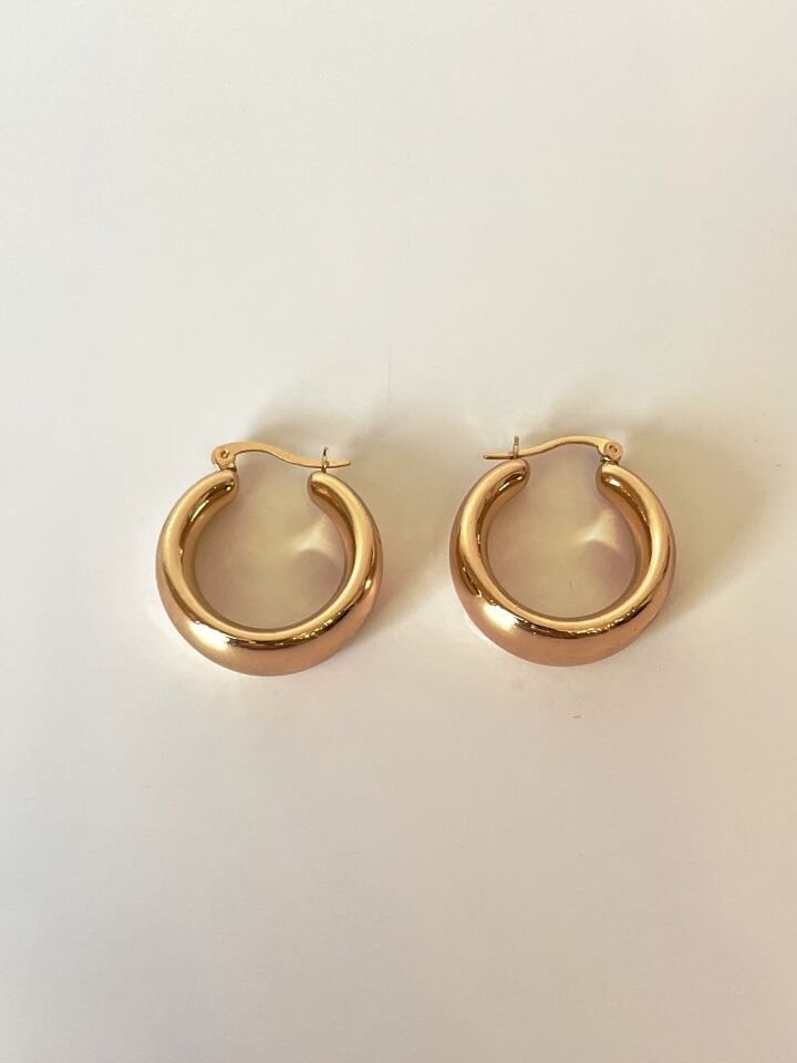 Gold Halka Küpe