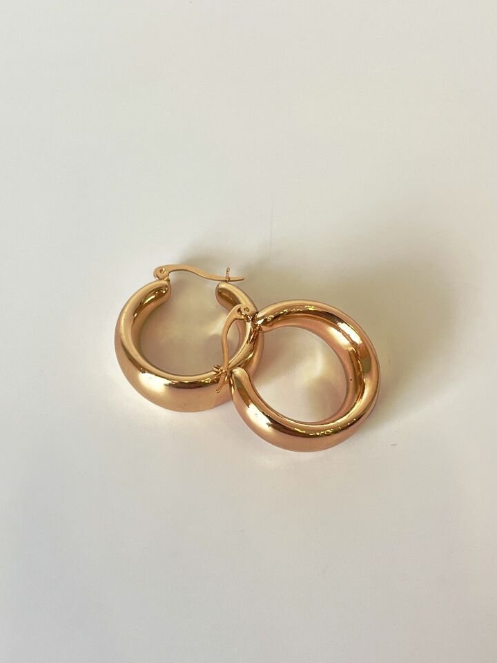 Gold Halka Küpe