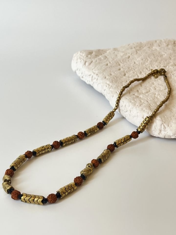 Etnik Rudraksha Erkek Kolye
