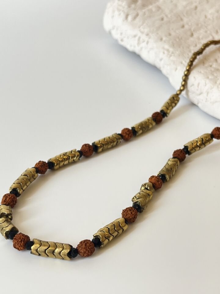 Etnik Rudraksha Erkek Kolye