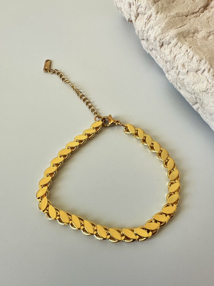 Çelik Arpa Zincir Bileklik