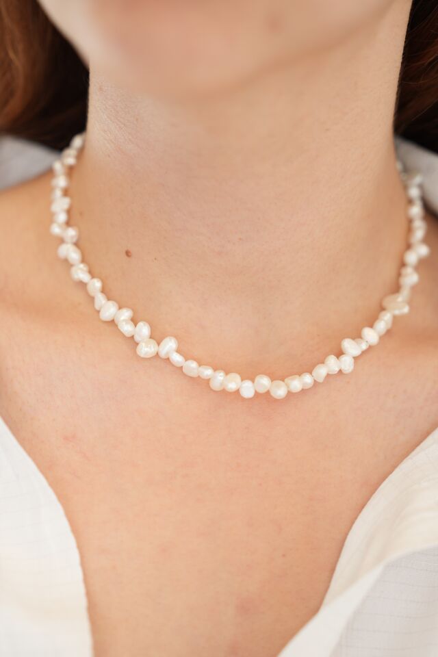 Choker Barok İnci Kolye