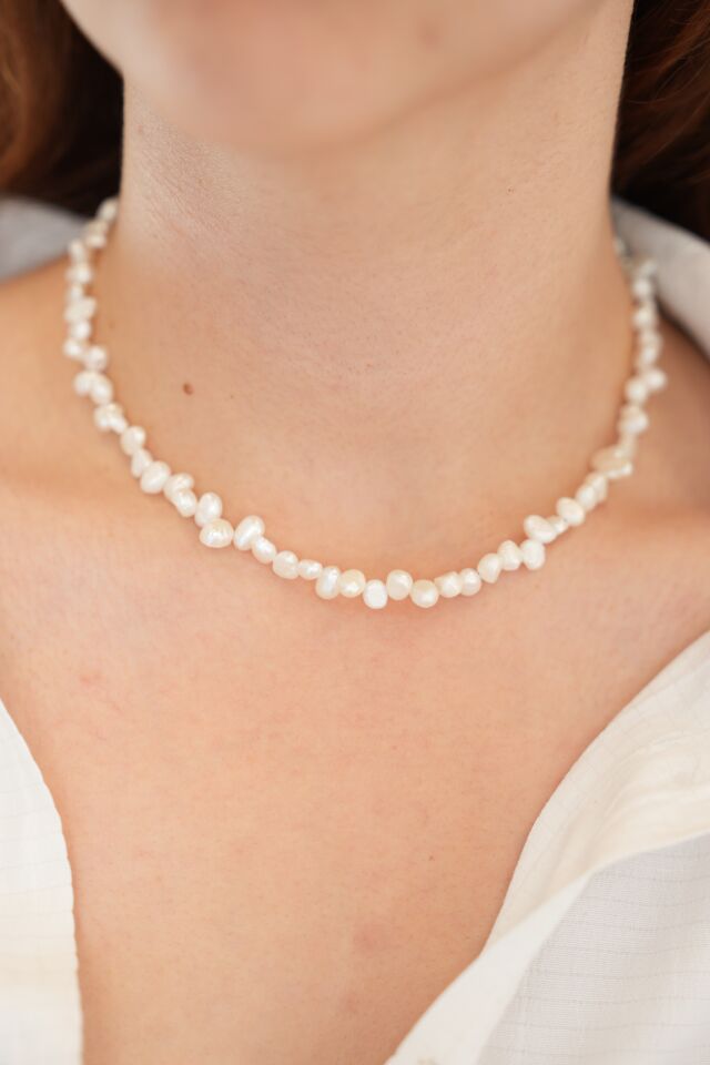 Choker Barok İnci Kolye
