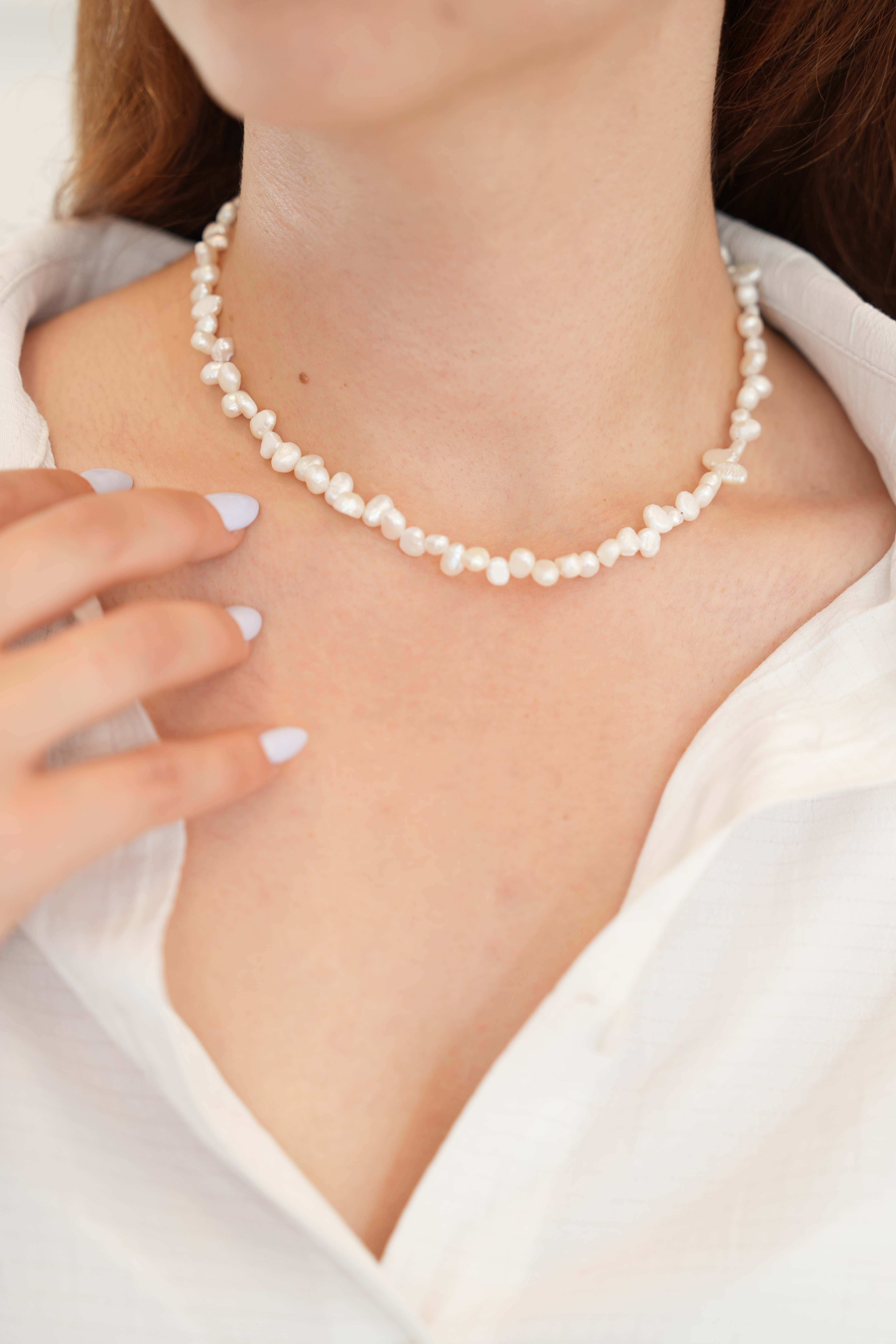 Choker Barok İnci Kolye