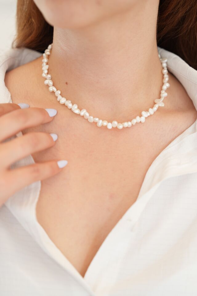 Choker Barok İnci Kolye