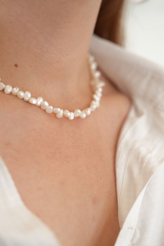 Choker Barok İnci Kolye