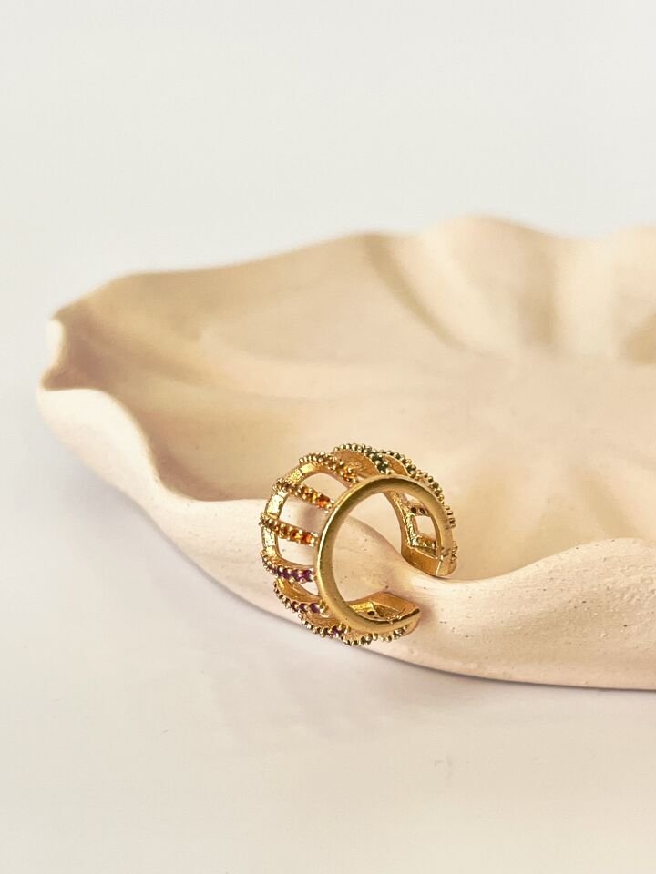 Altın Kaplama Özel Seri Kıkırdak Küpe