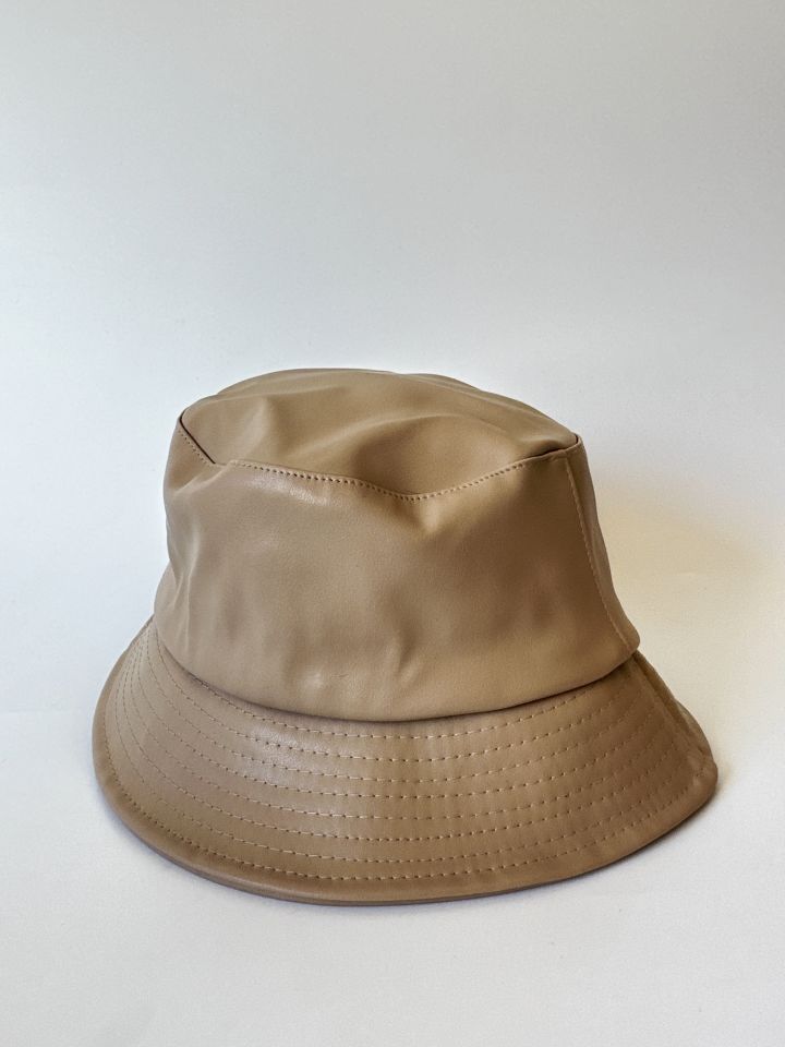 Kadın Bej Bucket Şapka
