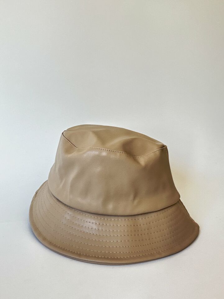 Kadın Bej Bucket Şapka