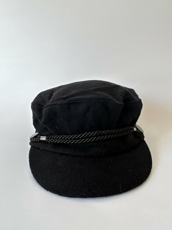 Kadın Kışlık Şapka Denizci Tipi Kaşe Kumaş
