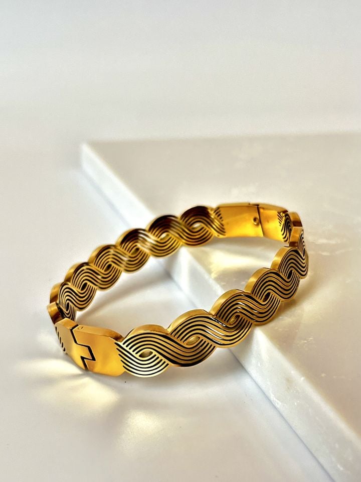 Gold Tasarım Çelik Bileklik