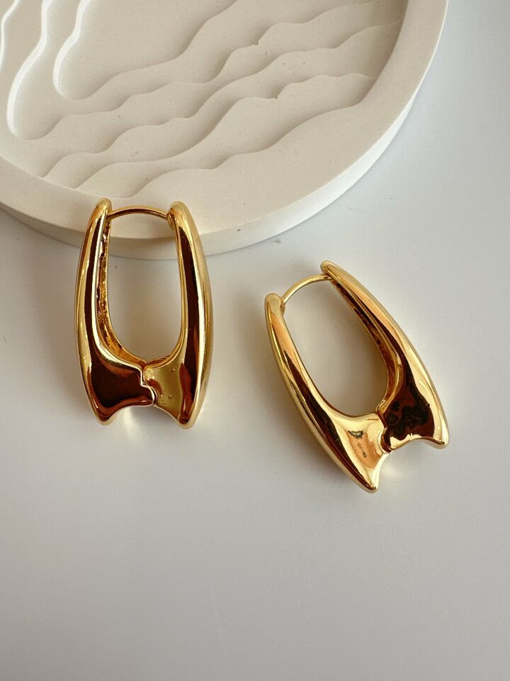 Çelik Gold Küpe