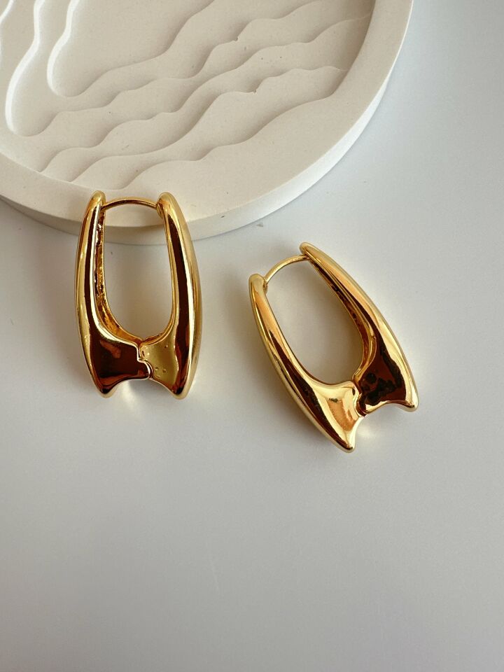 Çelik Gold Küpe