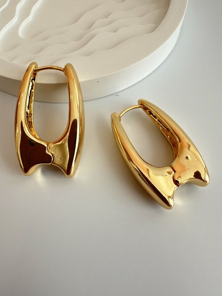 Çelik Gold Küpe