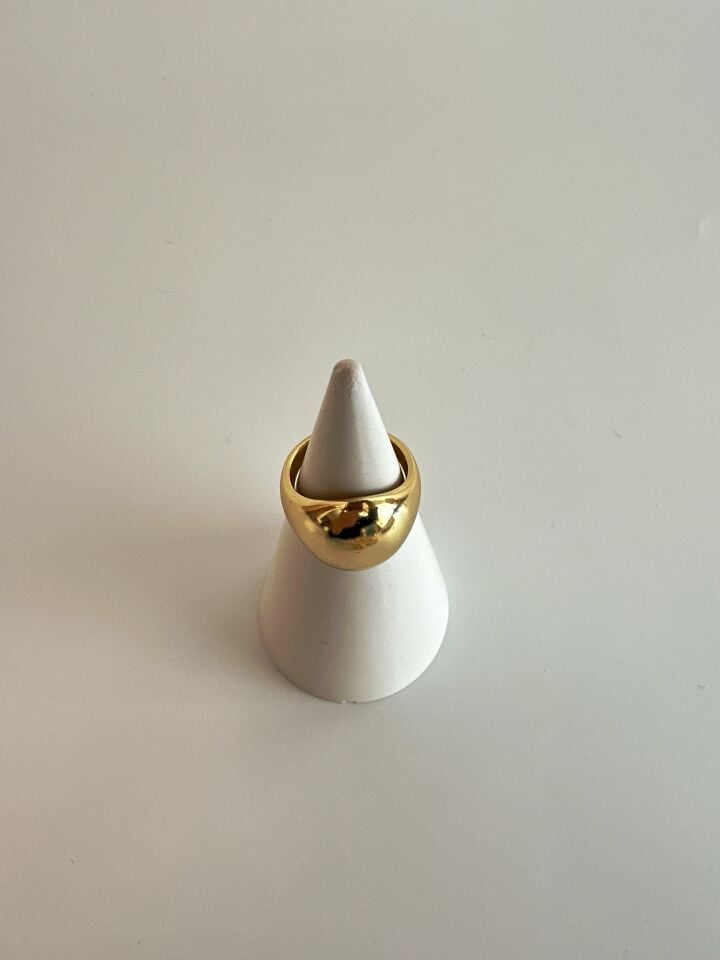 Çelik Gold Ayarlanabilir Yüzük