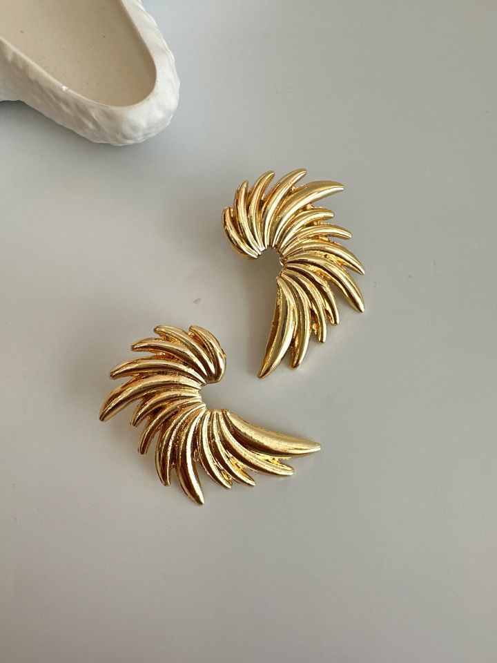 Büyük Gold Çelik Küpe