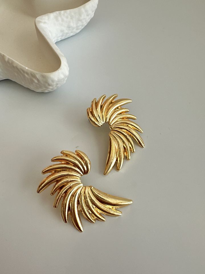 Büyük Gold Çelik Küpe