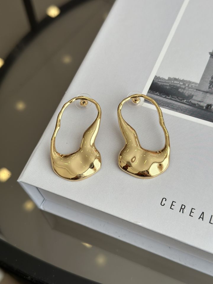 Gold Renk Kadın Küpe