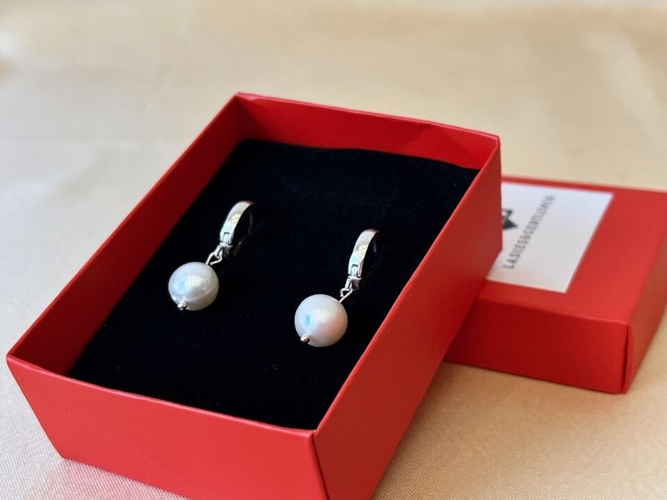 Aneikas 925 Ayar Gümüş İnci Küpe