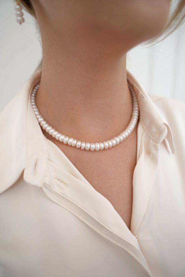 Diana Model Gerçek İnci Kolye