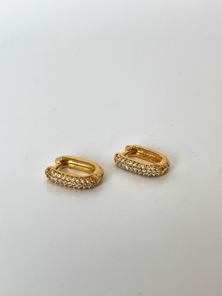 Zirkon Taşlı Mini Küpe