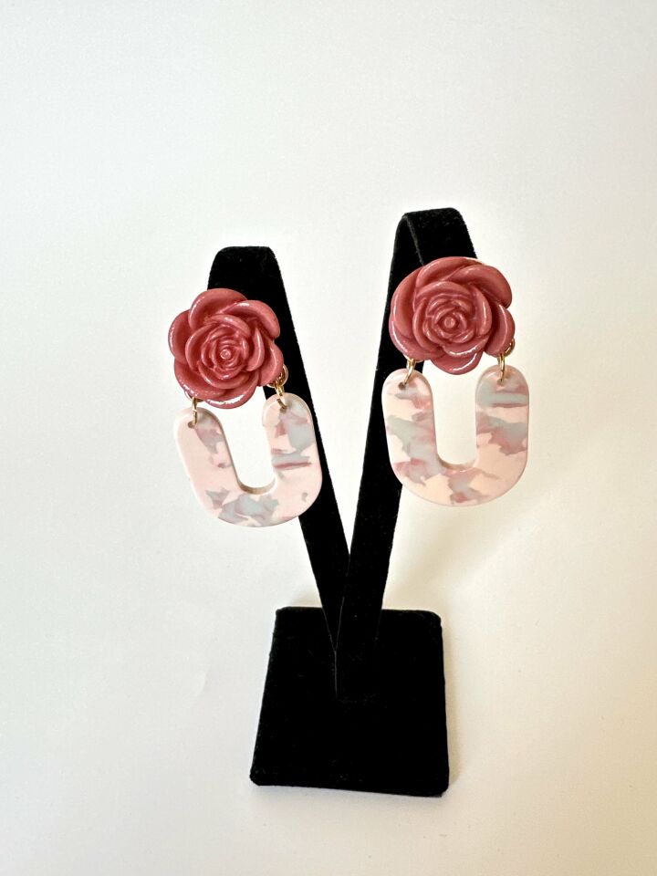 Çiçek Model Küpe