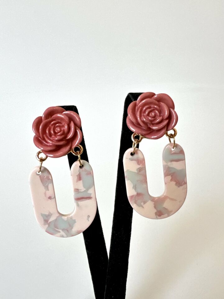 Çiçek Model Küpe