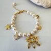 Büyük Charmlı İnci Bileklik