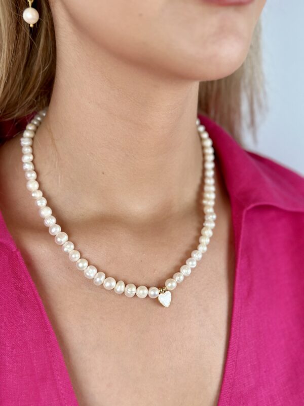 Sedef Kalpli İnci Kolye