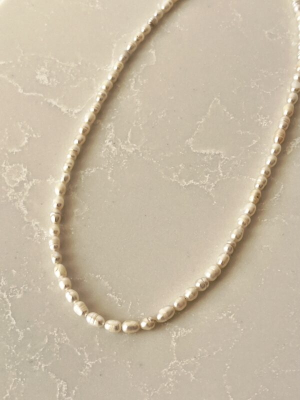 24 K Altın Kaplama Arpa İnci Kolye