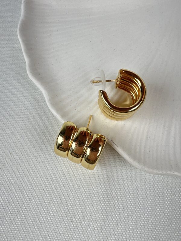 Kalın Halka Model Kadın Küpe