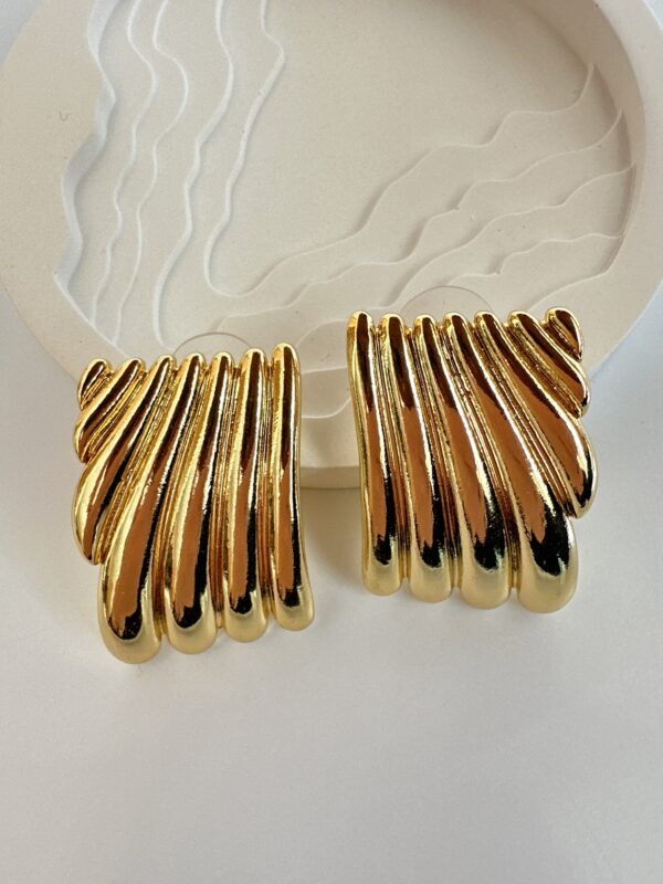 Büyük Gold Çelik Küpe