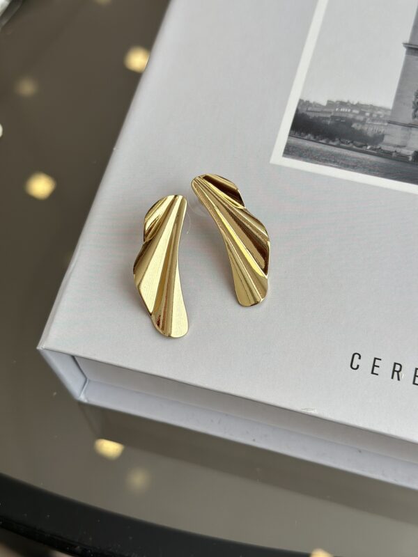 Gold Renk Kadın Vip Küpe