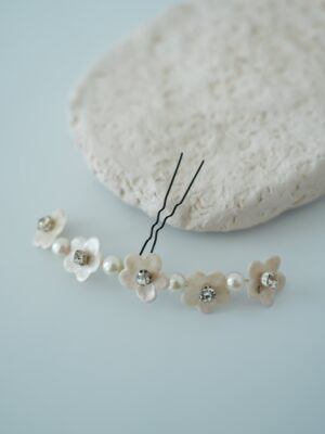 Çiçek Detaylı Vintage Gelin Saç Aksesuarı