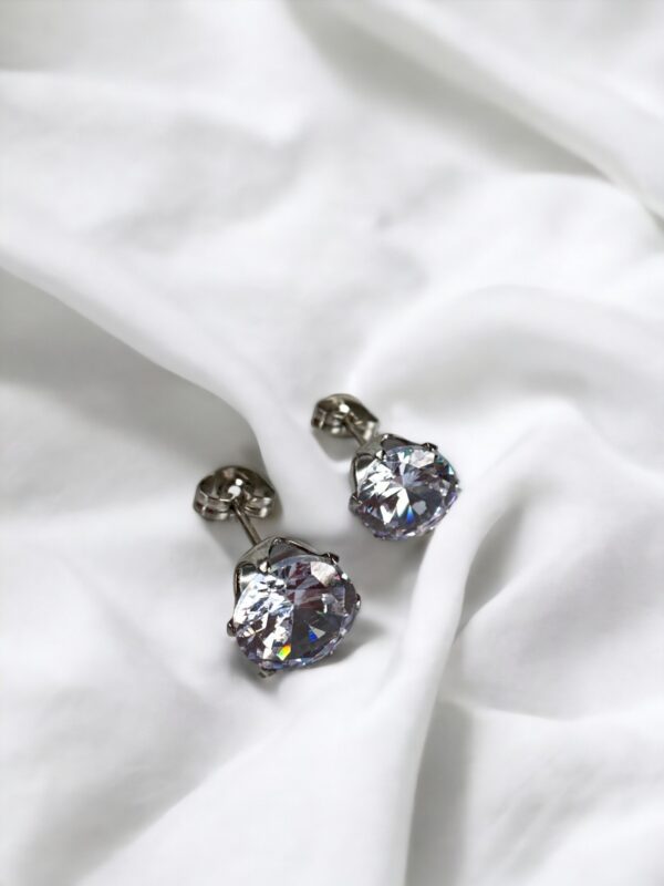 Lily Zirkon Taş Detaylı Küpe