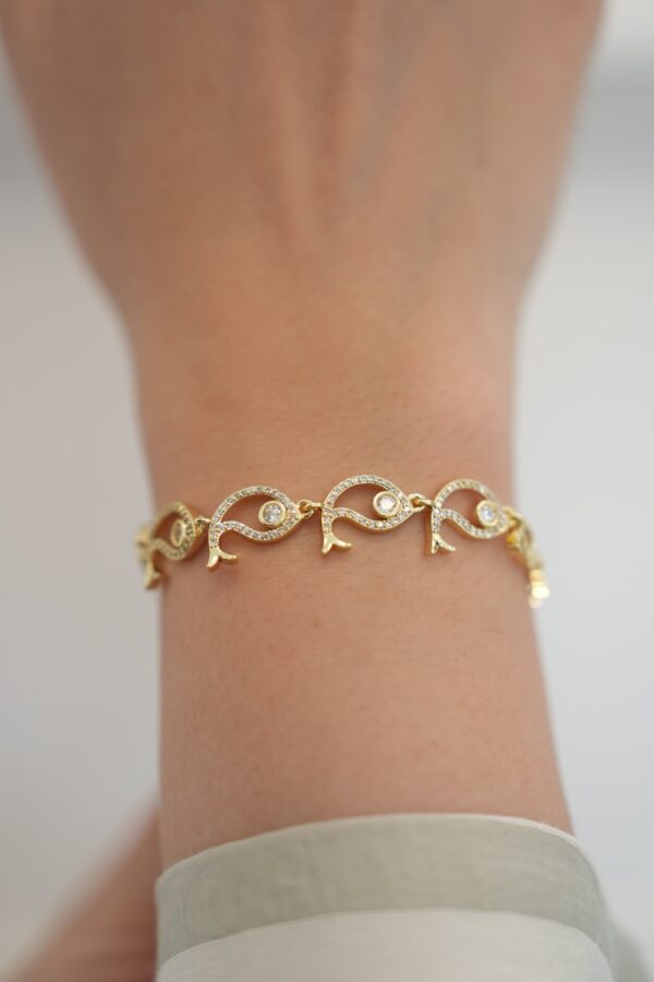 Balık Model Çelik Bileklik