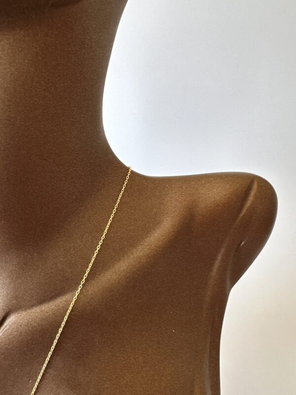 Gerçek İnci Detaylı 925 Ayar Gümüş Üzeri Altın Kaplama Tasarım Kolye