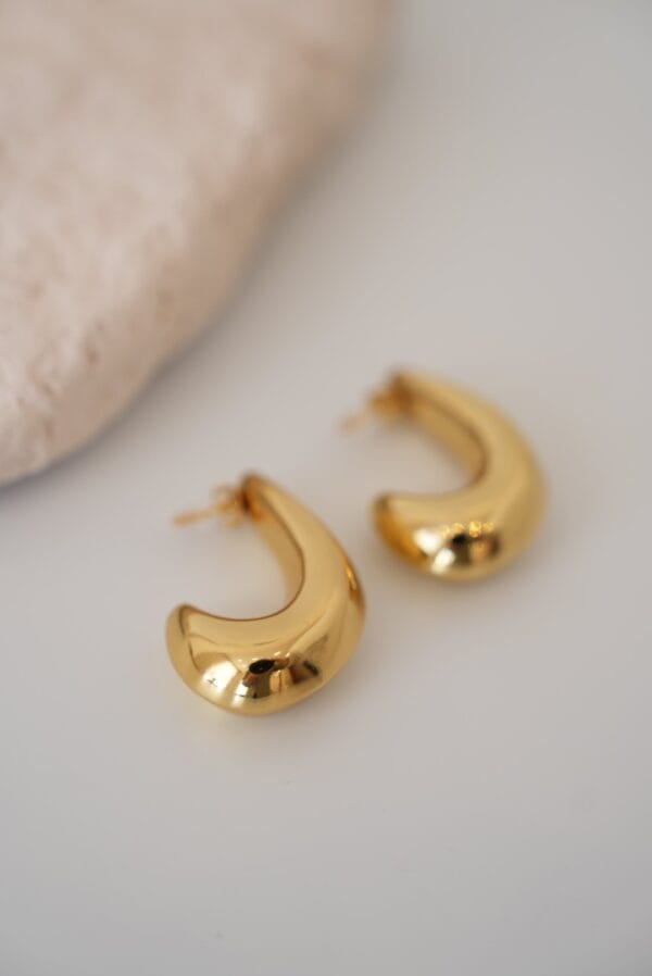 Vintage Büyük Çelik Küpe