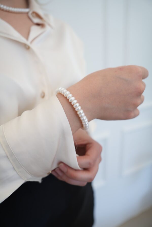 Diana Model Gerçek İnci Bileklik