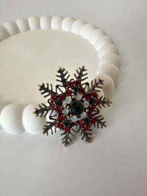 Kar Tanesi Model Zirkon Taş Kaplama Broş