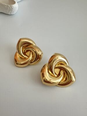 Vip Kalın Gold Küpe