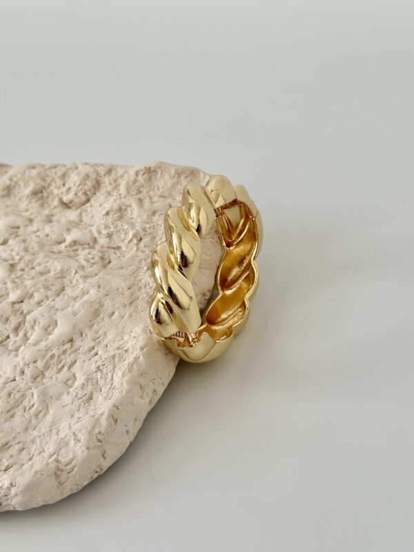 Burgu Model Çelik Kalın Bileklik