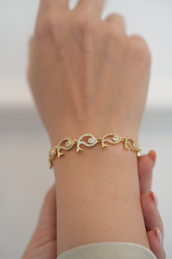 Balık Model Çelik Bileklik