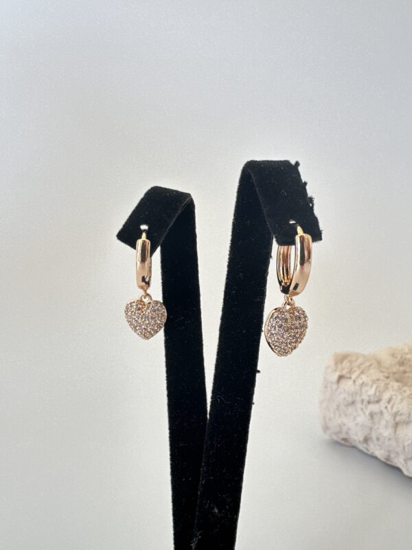 Vip Kalp Detaylı Küpe