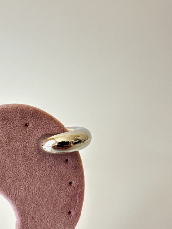 Vip Büyük Boy Bombeli Halka Kıkırdak Küpe