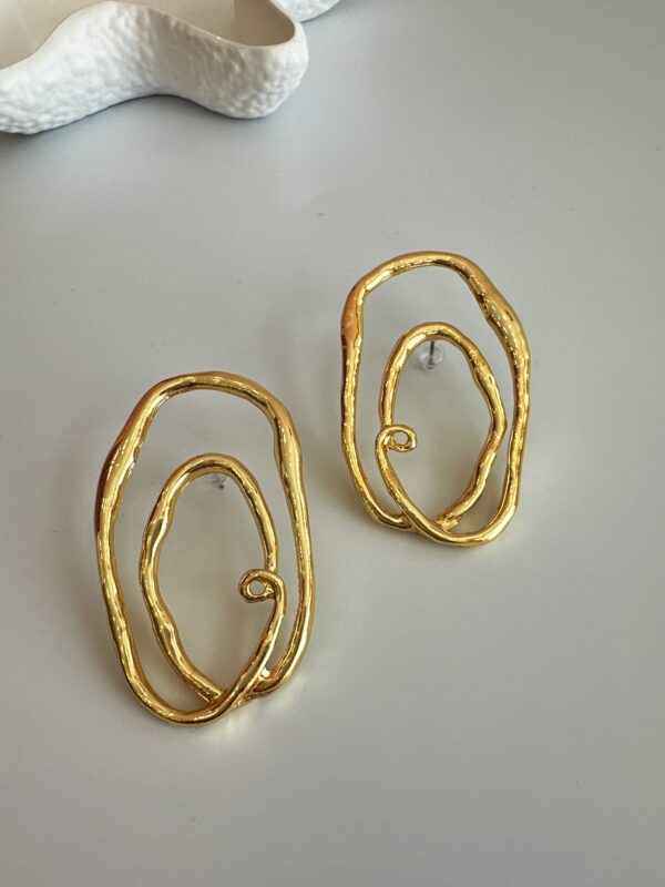 Vip Zara Model Büyük Gold Küpe