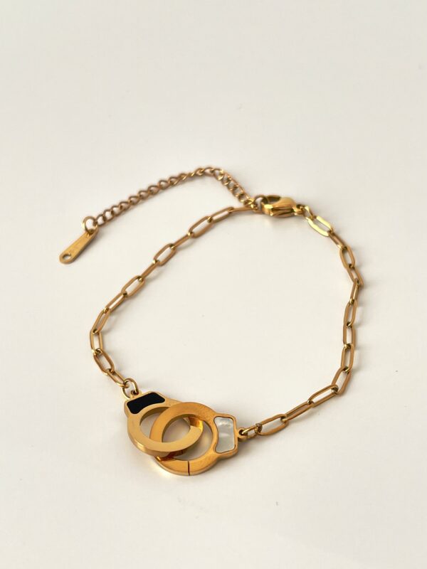 Sedef Detaylı Çelik Bileklik