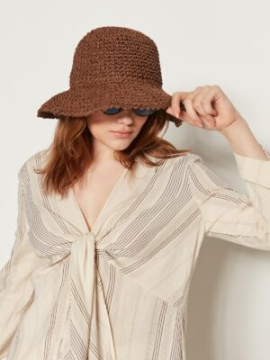 Kahverengi Hasır Şapka