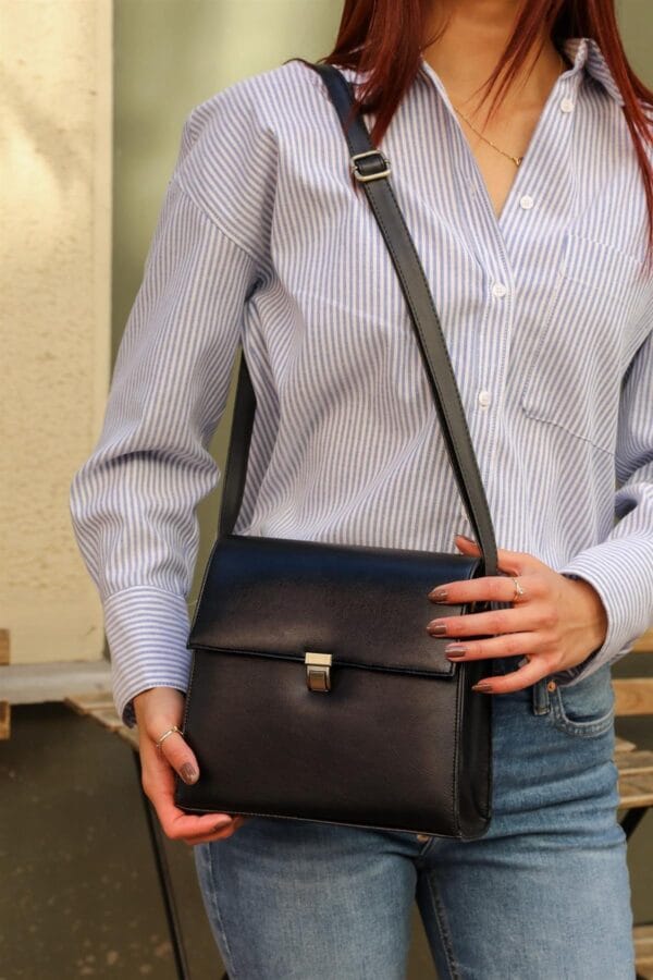 Tasarım Vintage Çanta - Siyah